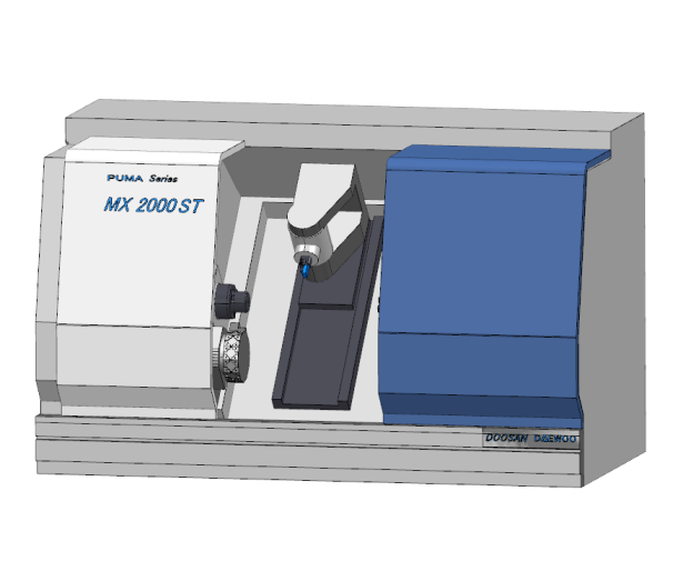 3d  Doosan MX 2000 ST