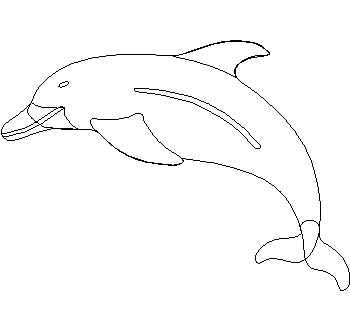 Векторное изображение дельфина